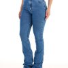 Pantalón jeans femenino. Celeste